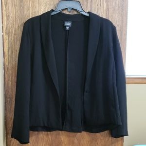 Eileen Fisher Long Sleeved 1 Button Silk Blazer